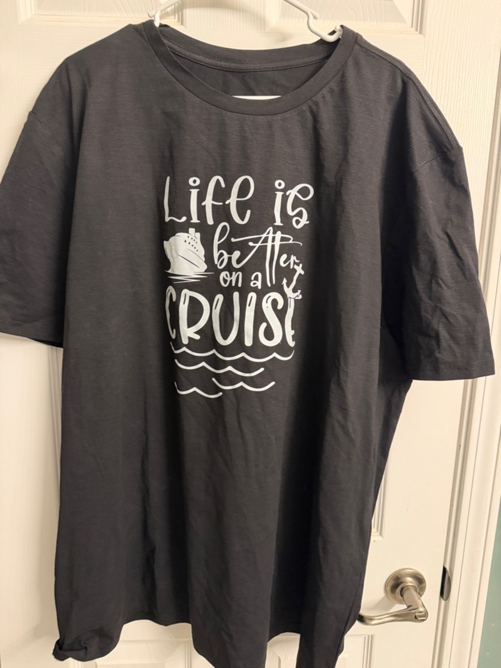 Life Is Better On A Cruise Graphic Tee - Black & White